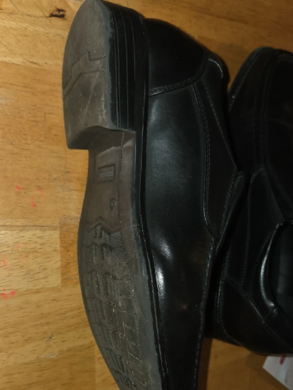 Roberto David Kids Black Moccasin Slip-Ons
